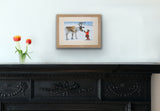 Reindeer & Girl - Original
