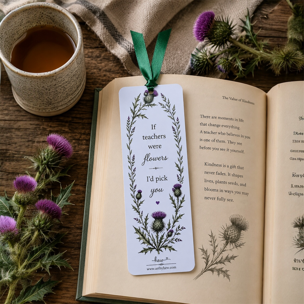 Thistle Teacher Bookmark