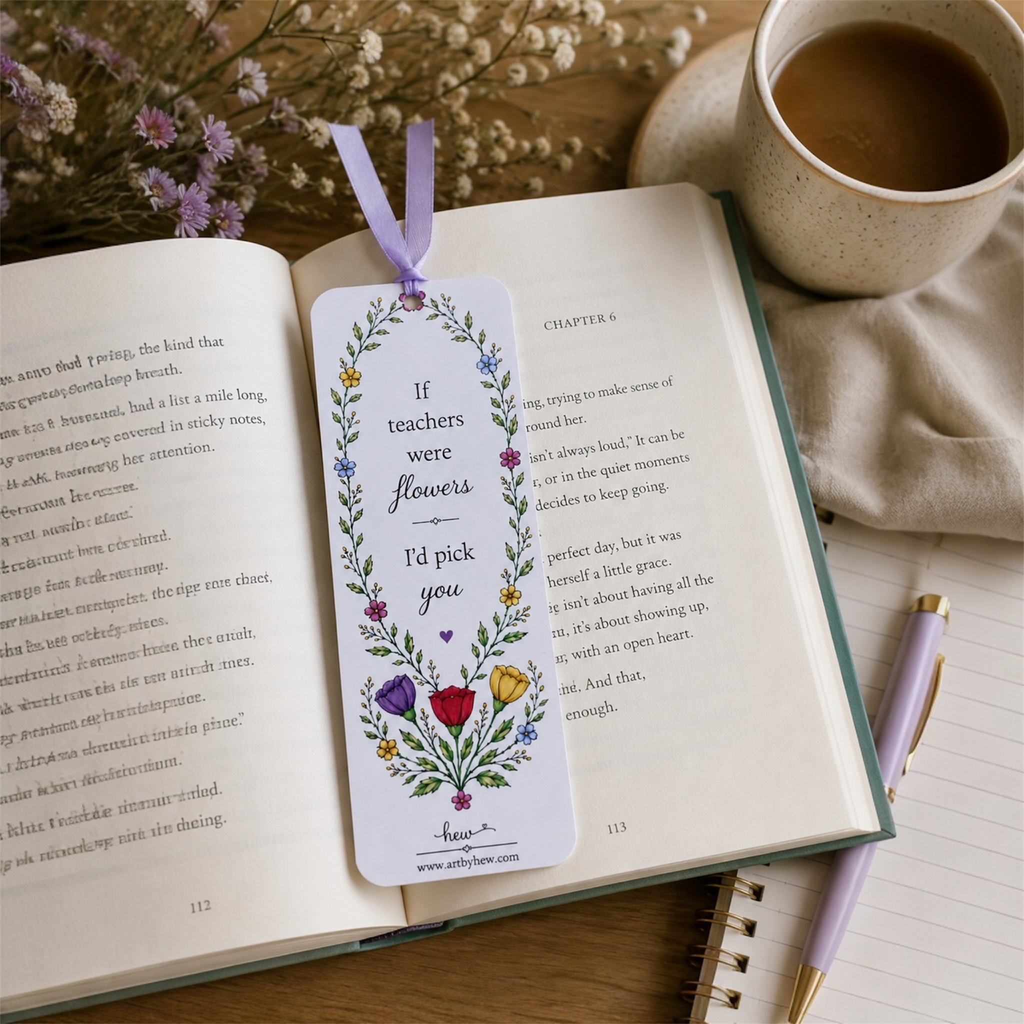 Poppy Teacher Bookmark