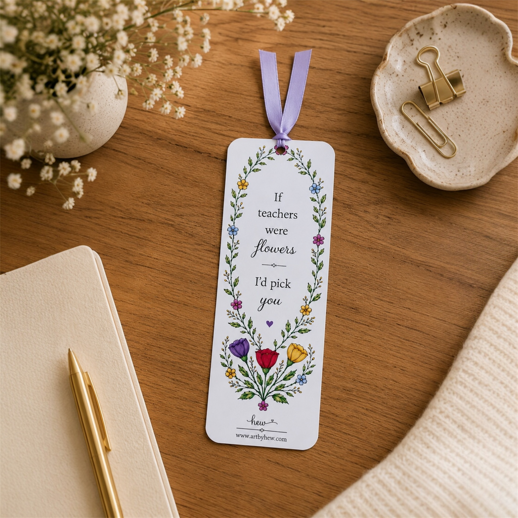 Poppy Teacher Bookmark