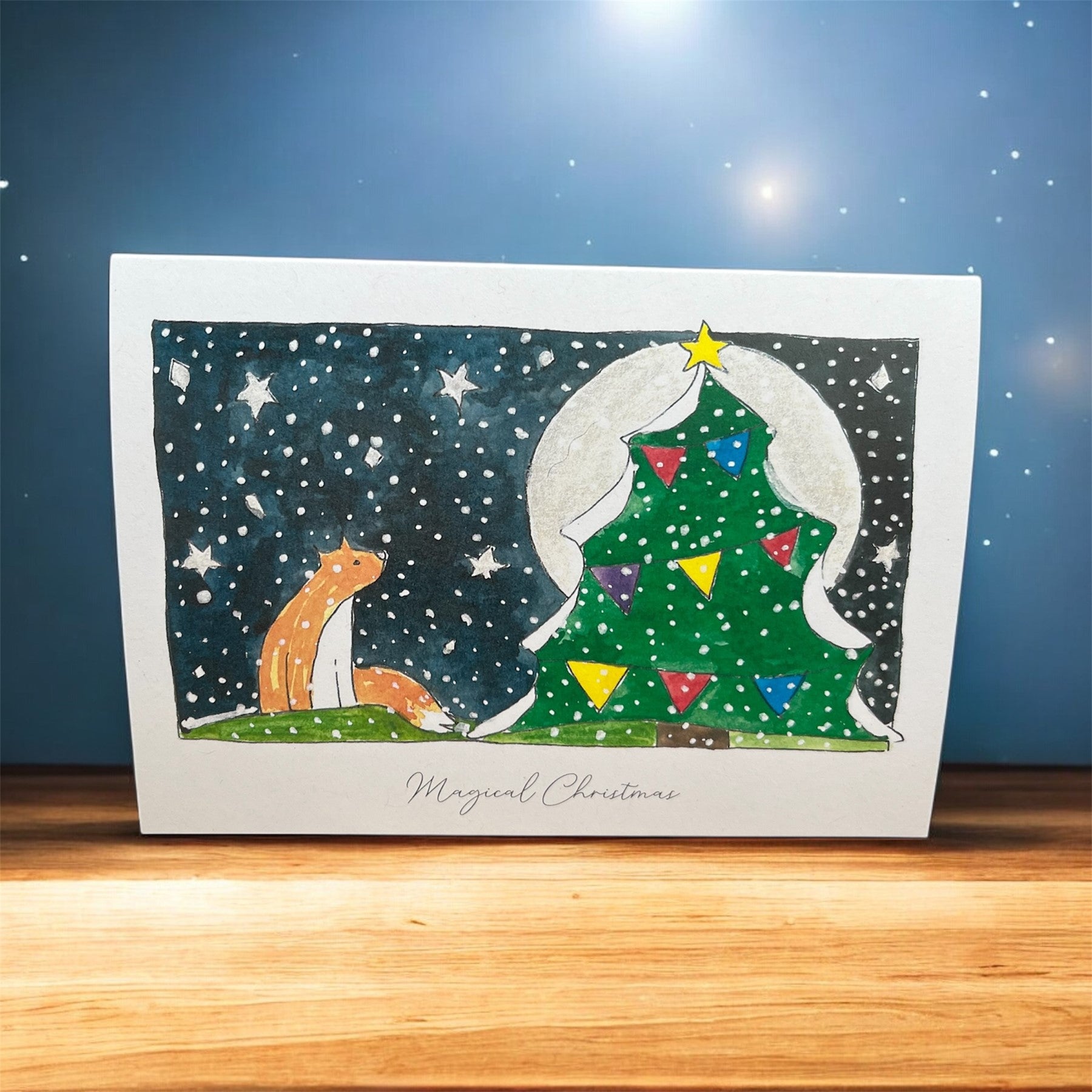 Fox & Christmas Tree