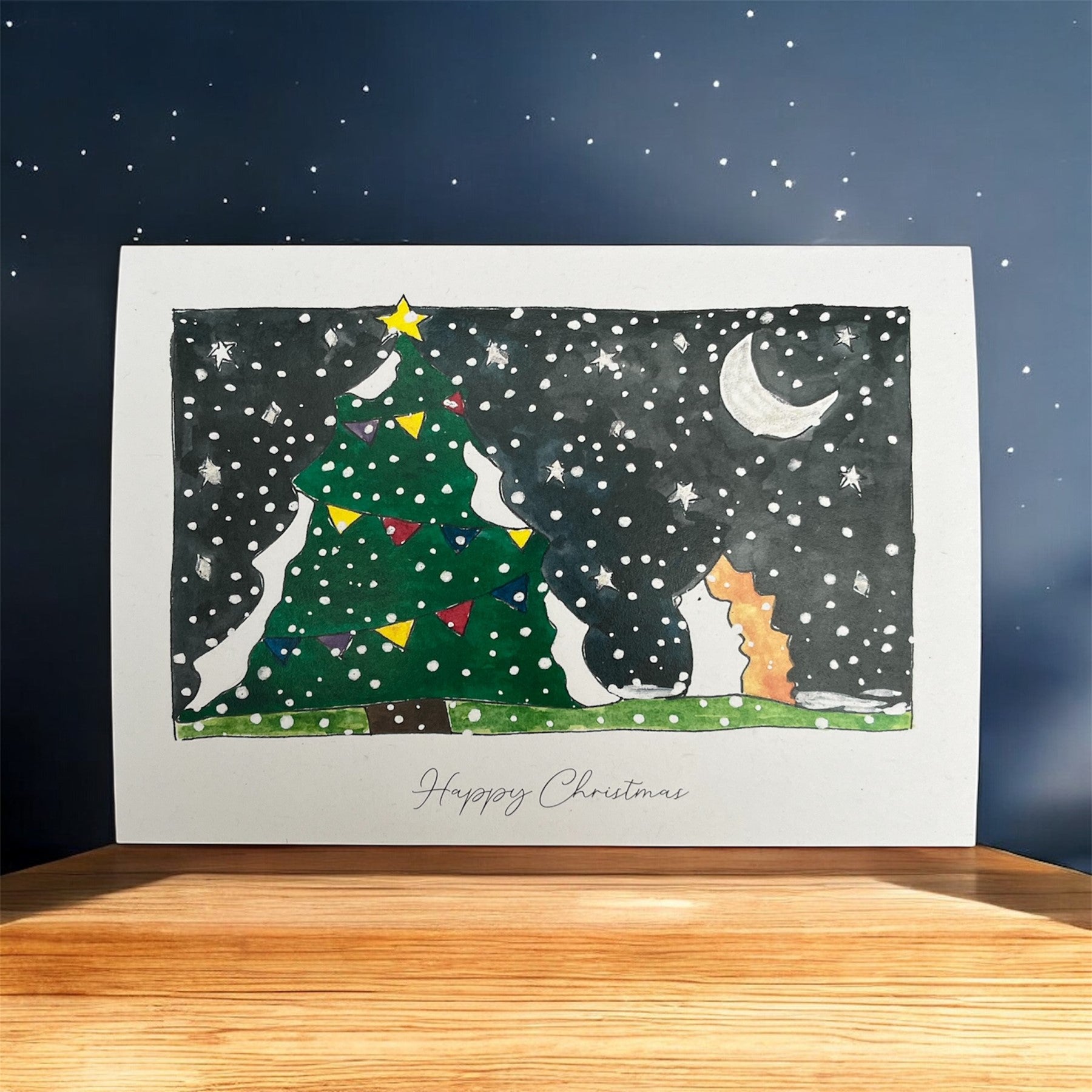 Hedgehog & Christmas Tree