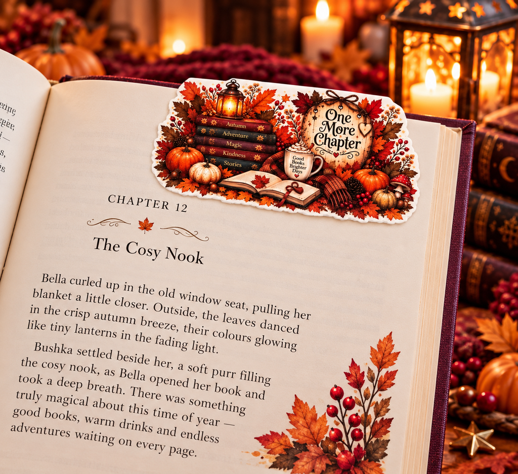 Magnetic Bookmark - One More Chapter Autumn