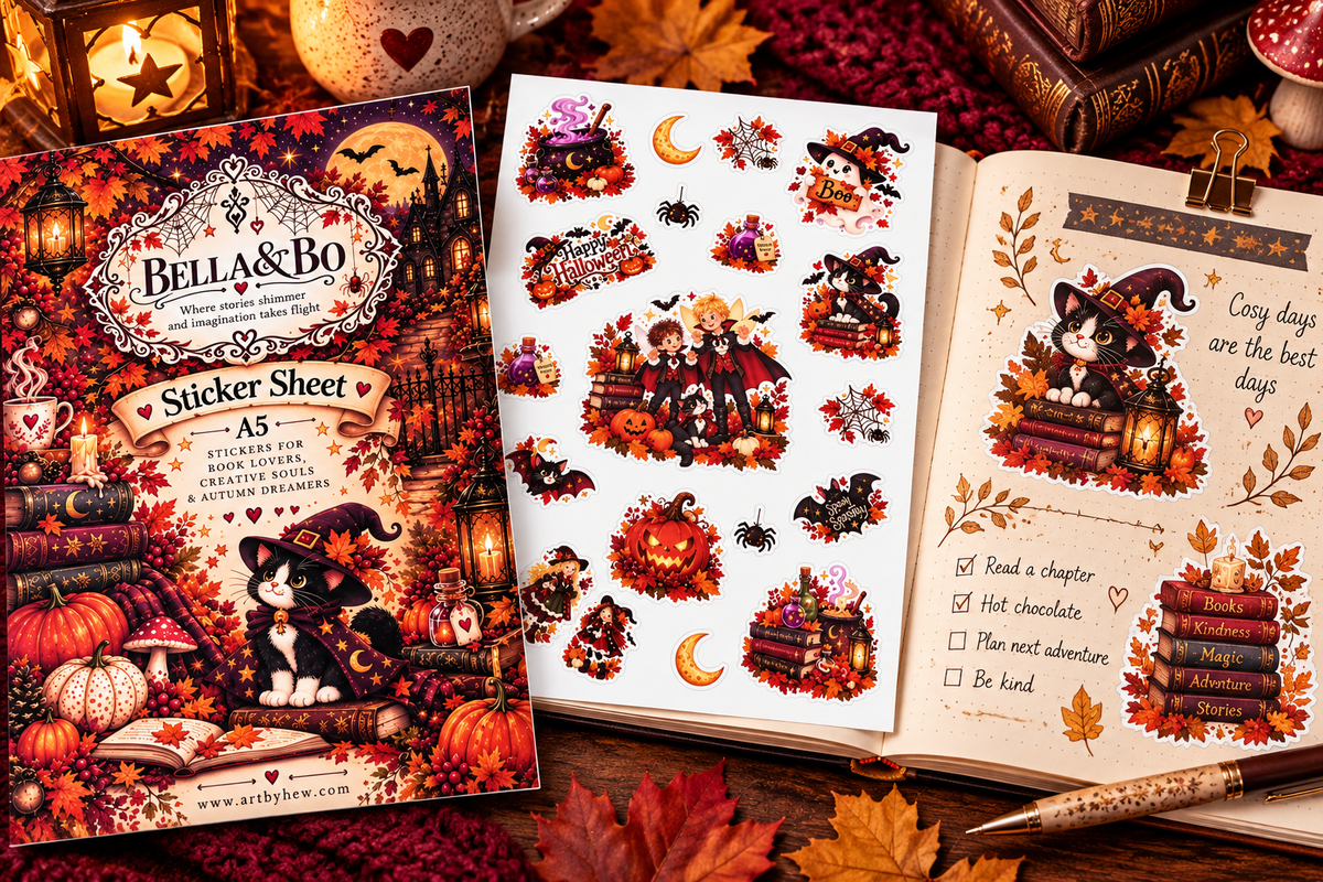 Sticker Sheet - Bella & Bo Halloween