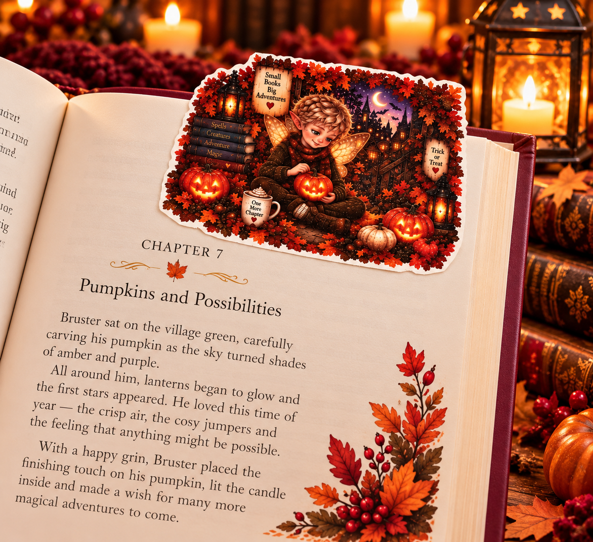 Magnetic Bookmark -  Bruster Autumn