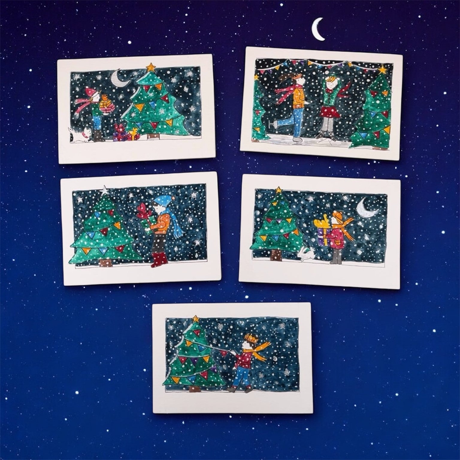 Winter Wonderland - Whimsical - Original Watercolours