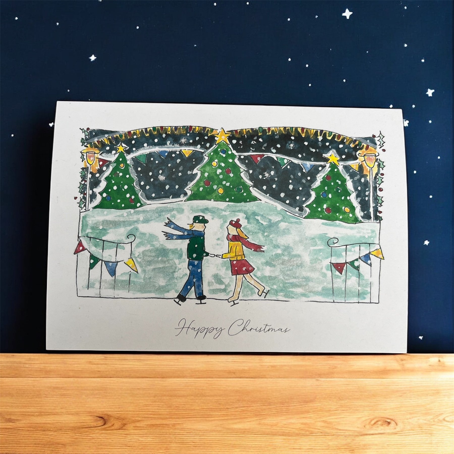 Ice Skating Couple