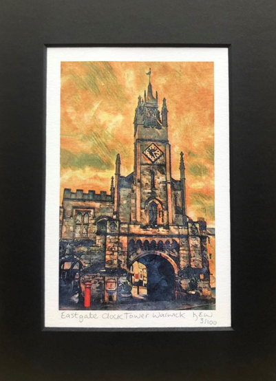 East Gate Clock Tower Warwick Sepia