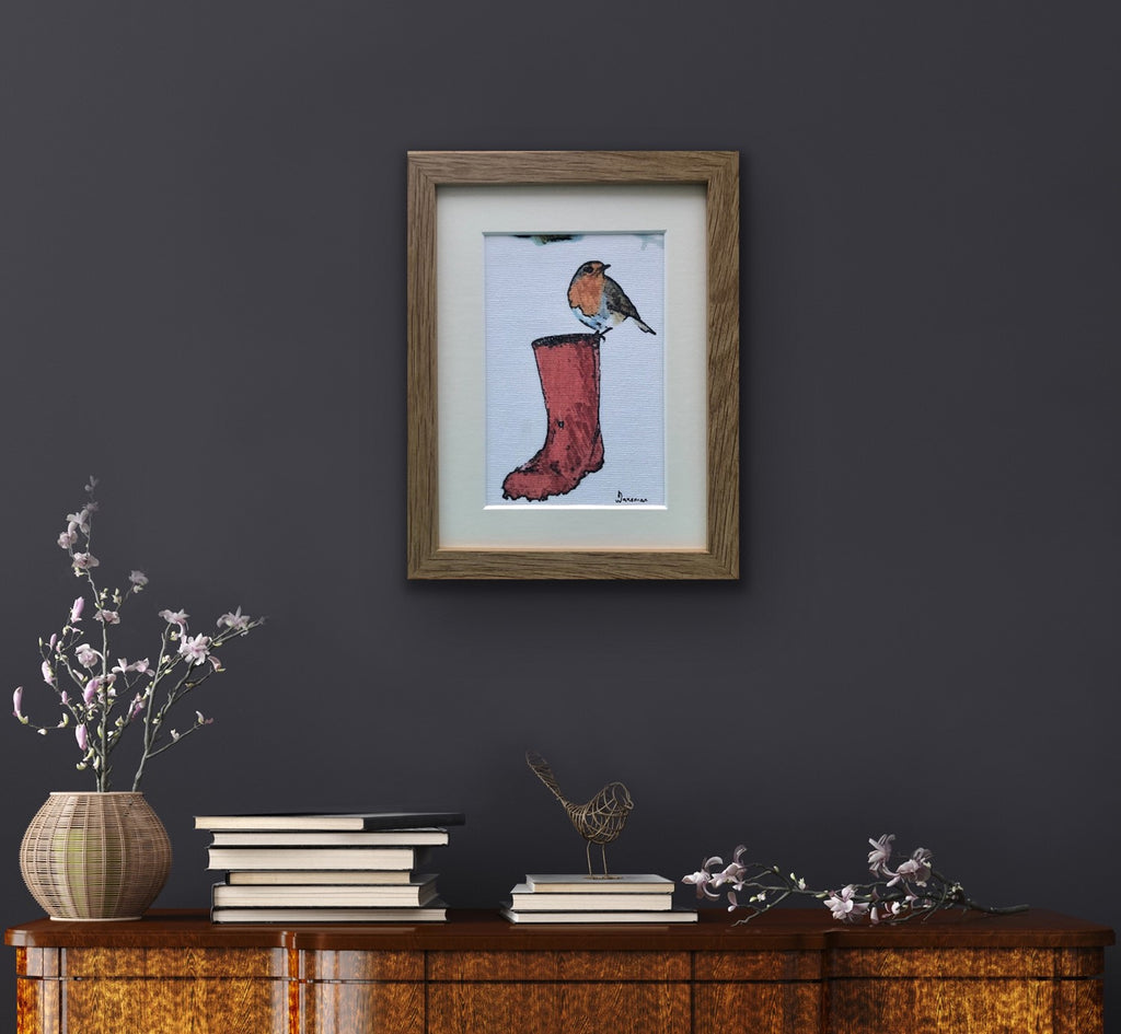 Robin On Welly - Original